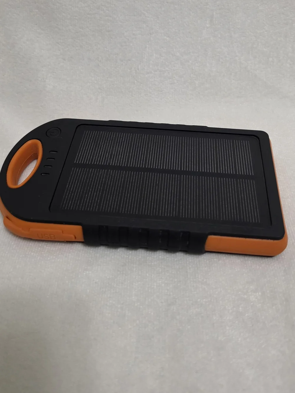 Celltronix 12000mAh Portable Solar Power Bank Rugged Orange Dual USB & LED Light
